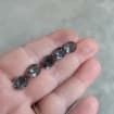 Oval Rutilated Quartz Black Ring Oval Black Tourmalinated Quartz Solitaire Six Prong Setting Crown Prongs Black Oxidized Silver Ring Unique