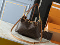 Lv Bag with Metallic Luster Handbag Shoulder Bag 28 x 20 x 11.5cm