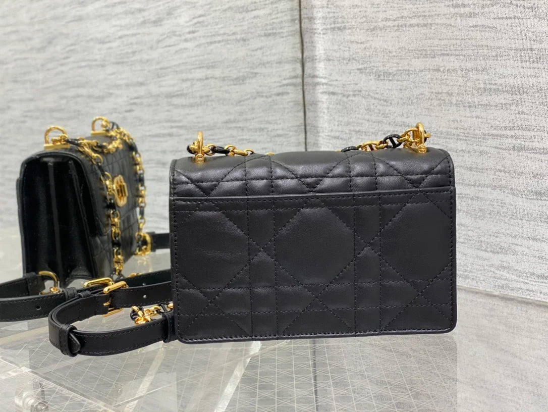 Dior Miss Caro Bag Macrocannage Lambskin Bag - 19 x 13 x 5.5 cm