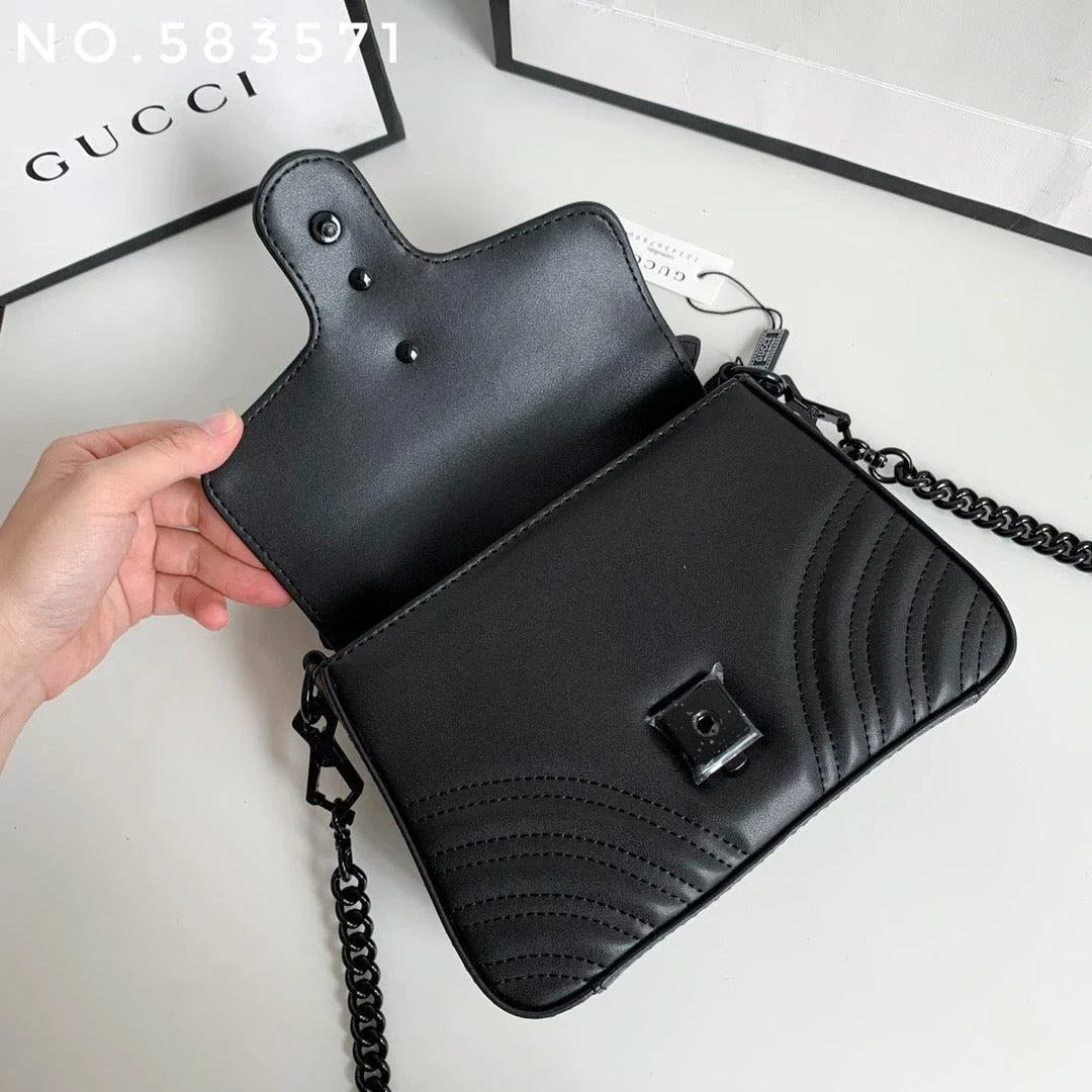 Gucci Marmont Mini Top Handle Bag  8__ X 6__ X 3__