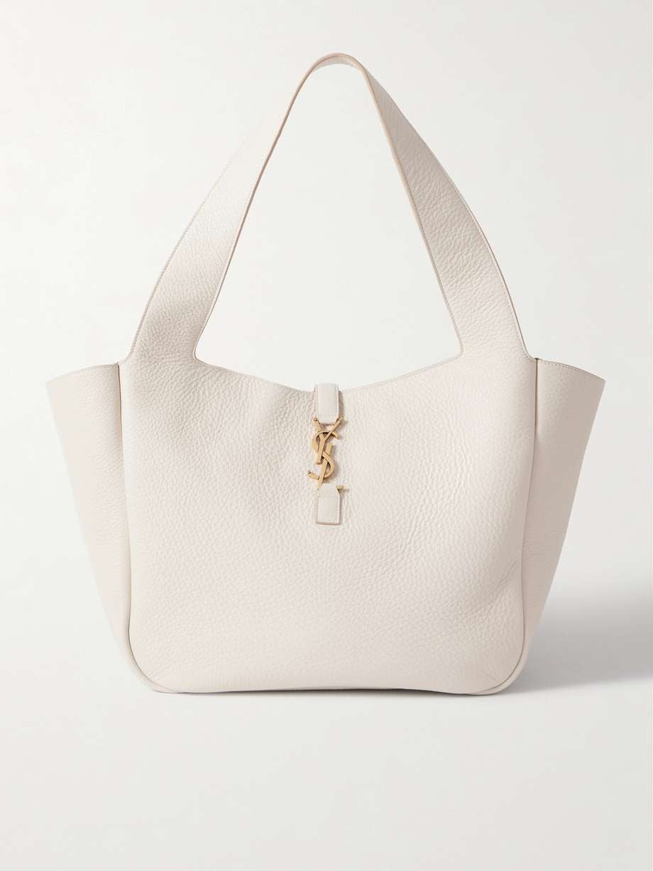 SAINT LAURENT Le 5 _ 7 Bea textured-leather tote