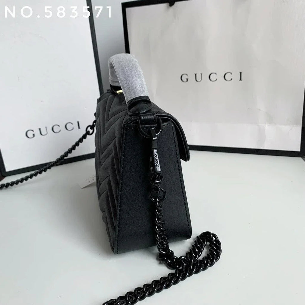 Gucci Marmont Mini Top Handle Bag  8__ X 6__ X 3__