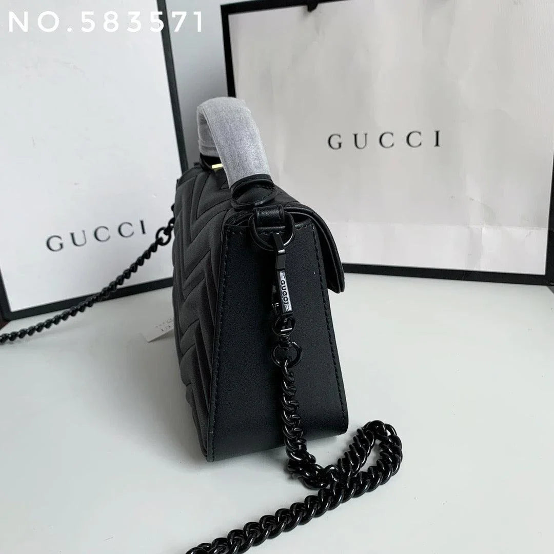 Gucci Marmont Mini Top Handle Bag  8__ X 6__ X 3__