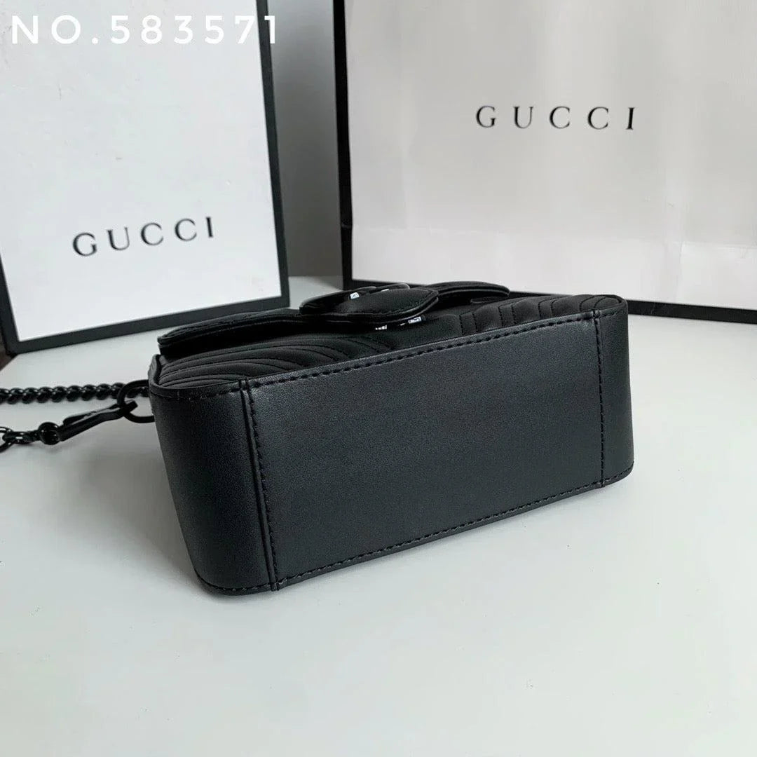 Gucci Marmont Mini Top Handle Bag  8__ X 6__ X 3__