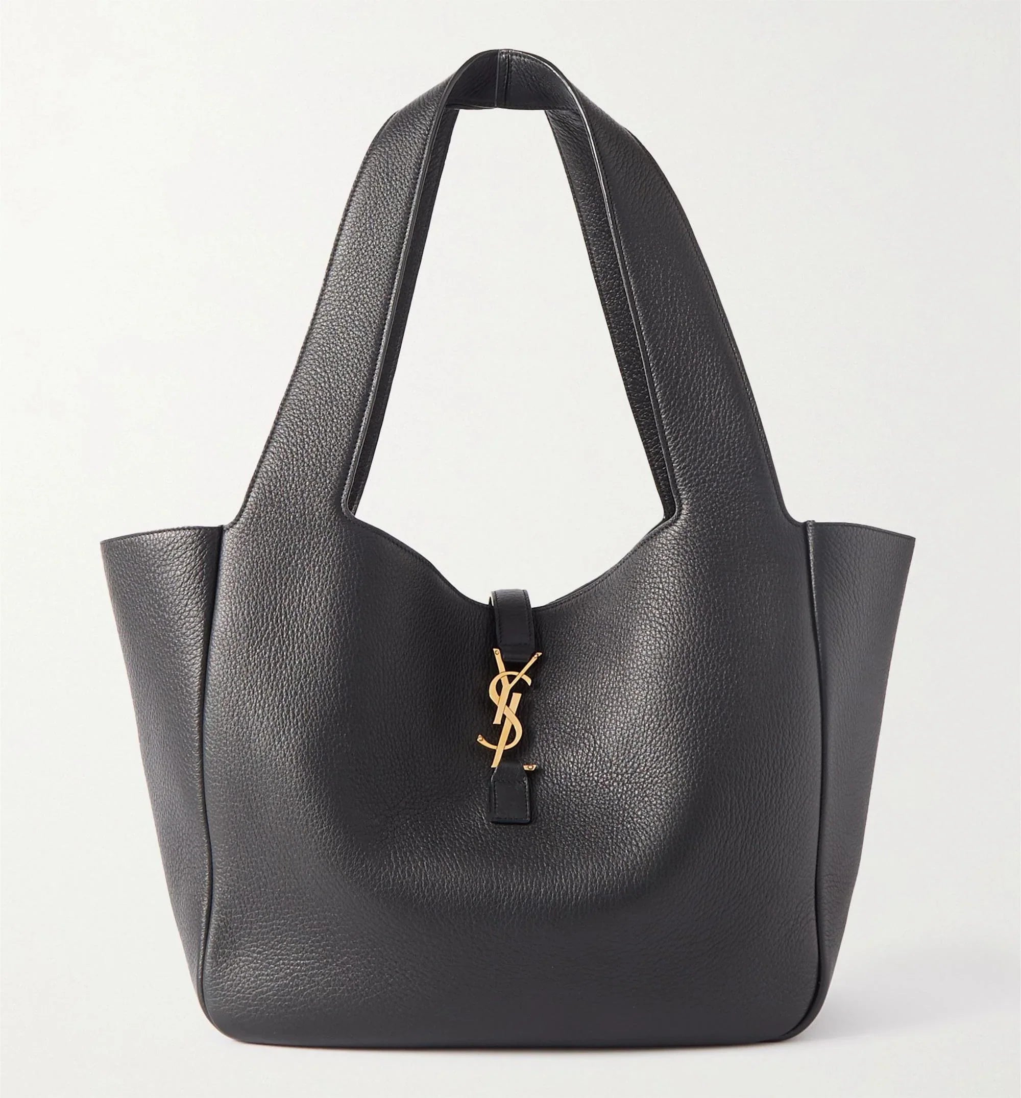 SAINT LAURENT Le 5 _ 7 textured-leather tote