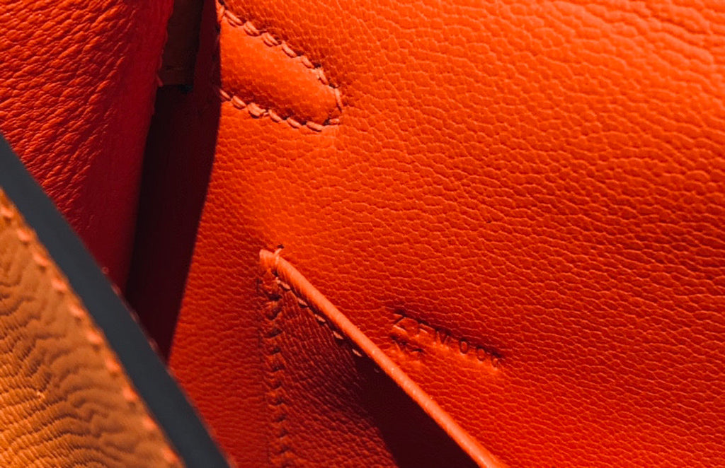 HM KELLY MINI 20 ORANGE EPSOM GOLD HARDWARE - AAA Premium Quality