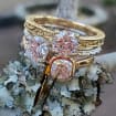 Art Nouveau Engagement Ring Elegant Ring Flourish Cathedral Solitaire Vintage Style Engagement Ring Antique Style Engagement Ring Patterned