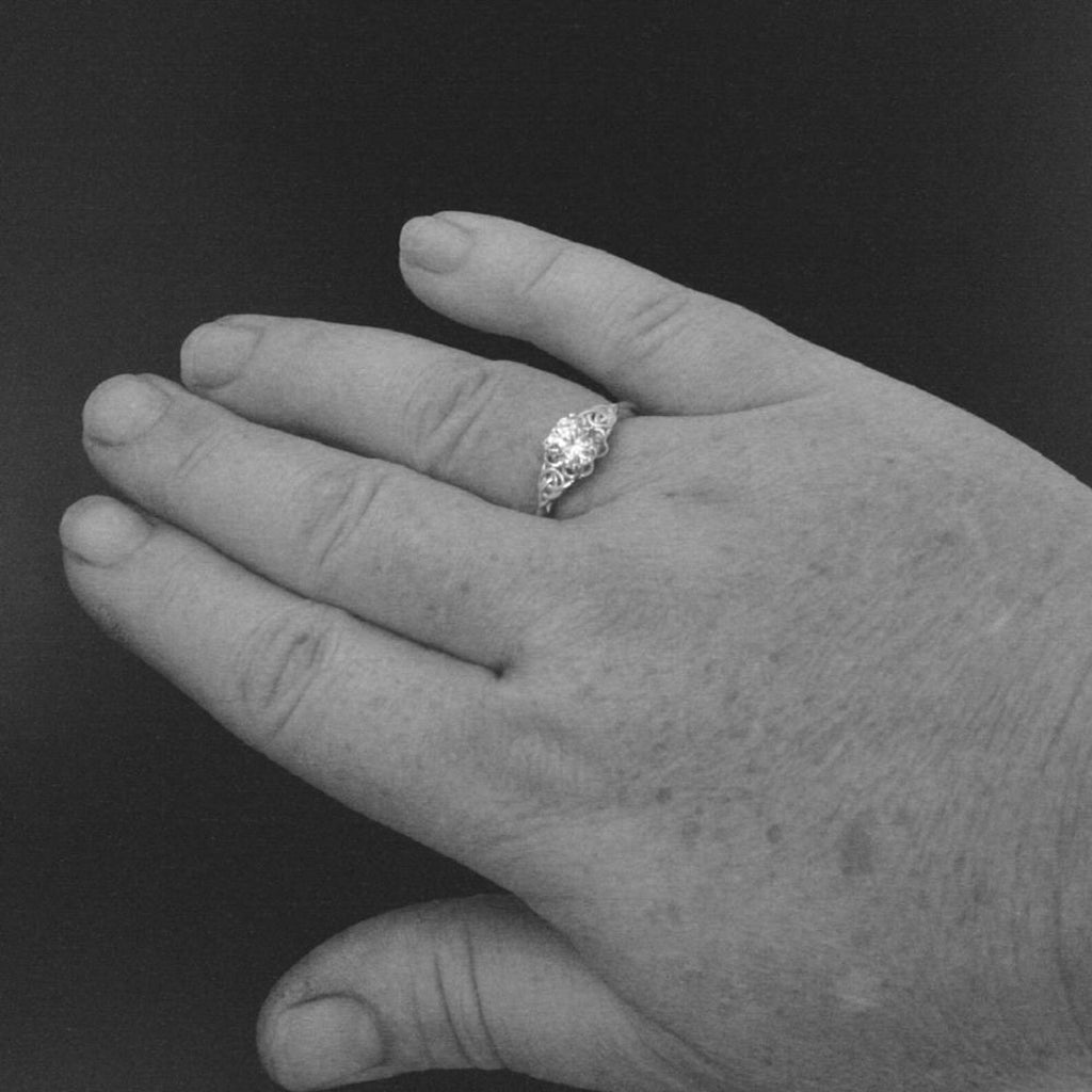 Celtic Engagement Ring Elinor Celtic Knot Ring Irish Engagement Ring Promise Ring Gift for Her Birthstone Ring Braided Engagement Ring