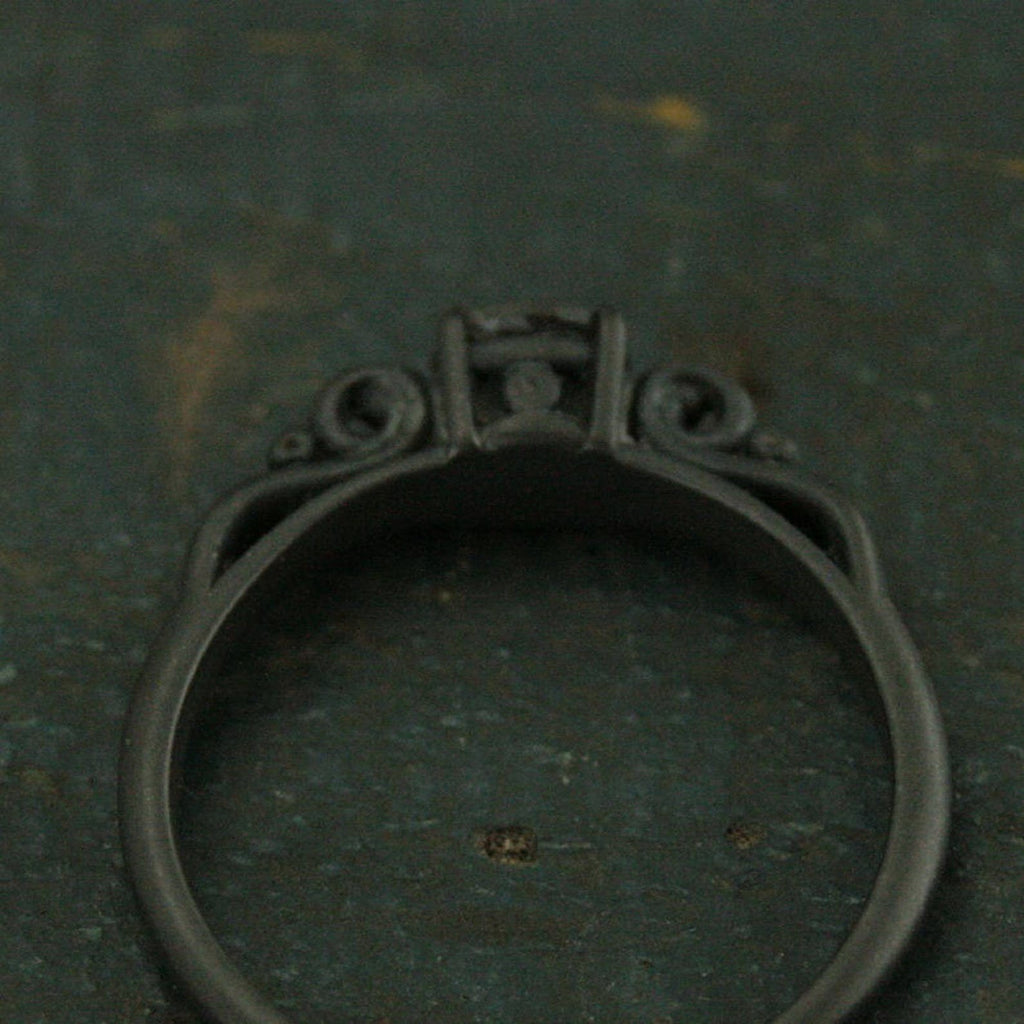 Dark Princess Ring~Black Silver Ring~Labradorite Ring~Faceted Labradorite~Oxidized Silver Ring~Unique Engagement Ring~Unique Promise Ring