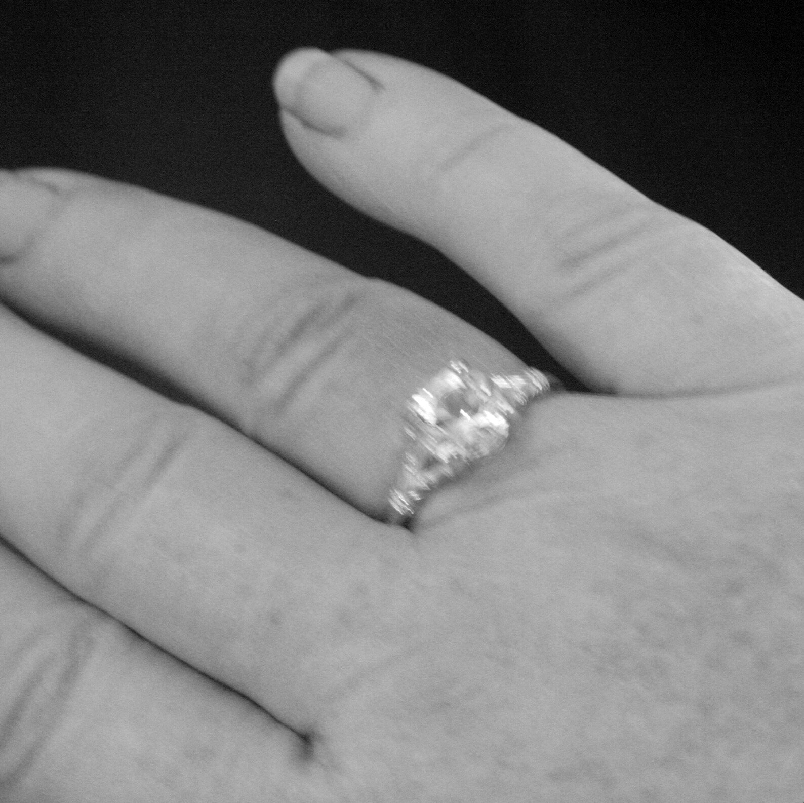 Elsa Ring Sterling Silver Split Shank Solitaire 8mm Stone Arendelle Design Frozen Ring Cocktail Ring Large Stone Solitaire Moissanite