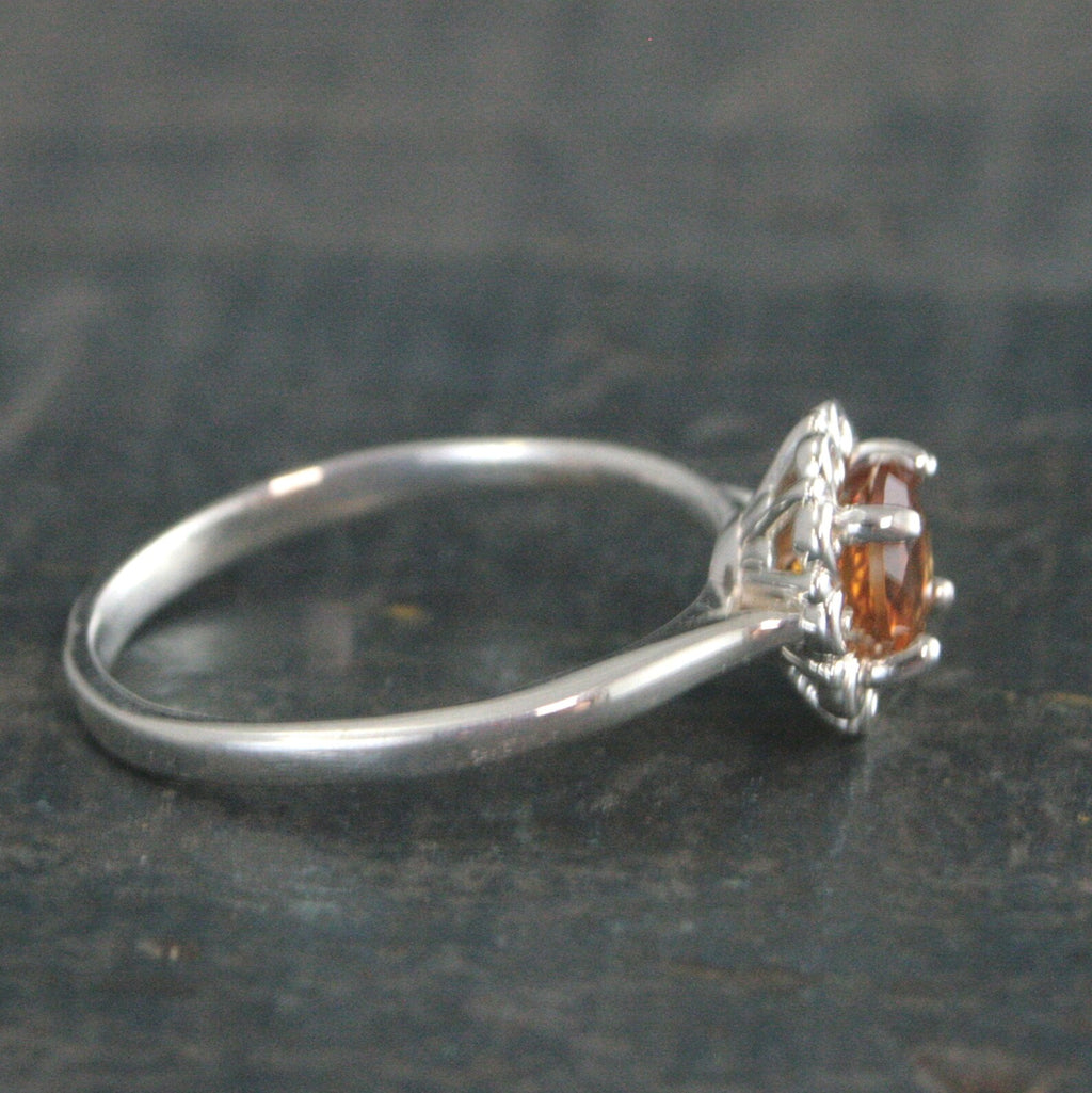 Solar Ring Citrine Ring November Birthstone Ring Sunburst Halo Ring Citrine Solitaire Swirling Halo Ring Dark Souls Solaire Ring Gamer