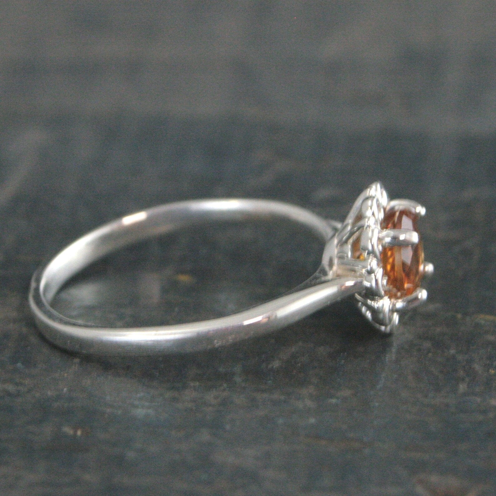 Solar Ring Citrine Ring November Birthstone Ring Sunburst Halo Ring Citrine Solitaire Swirling Halo Ring Dark Souls Solaire Ring Gamer