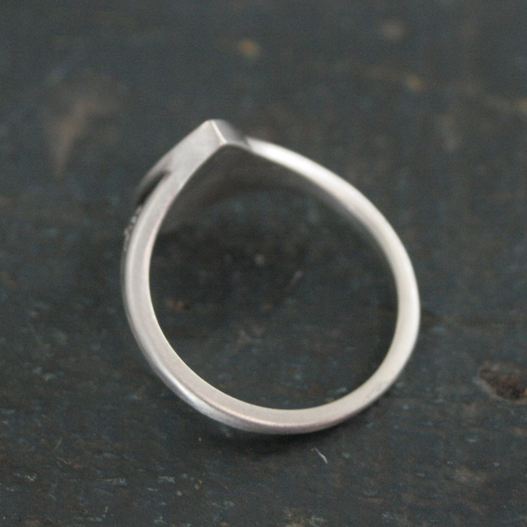 Moonstone Floral Ring Isabela Flower Marquee Silver Ring Encanto Romantic Promise Ring Silver Marquee Moonstone Engagement Ring Art Nouveau