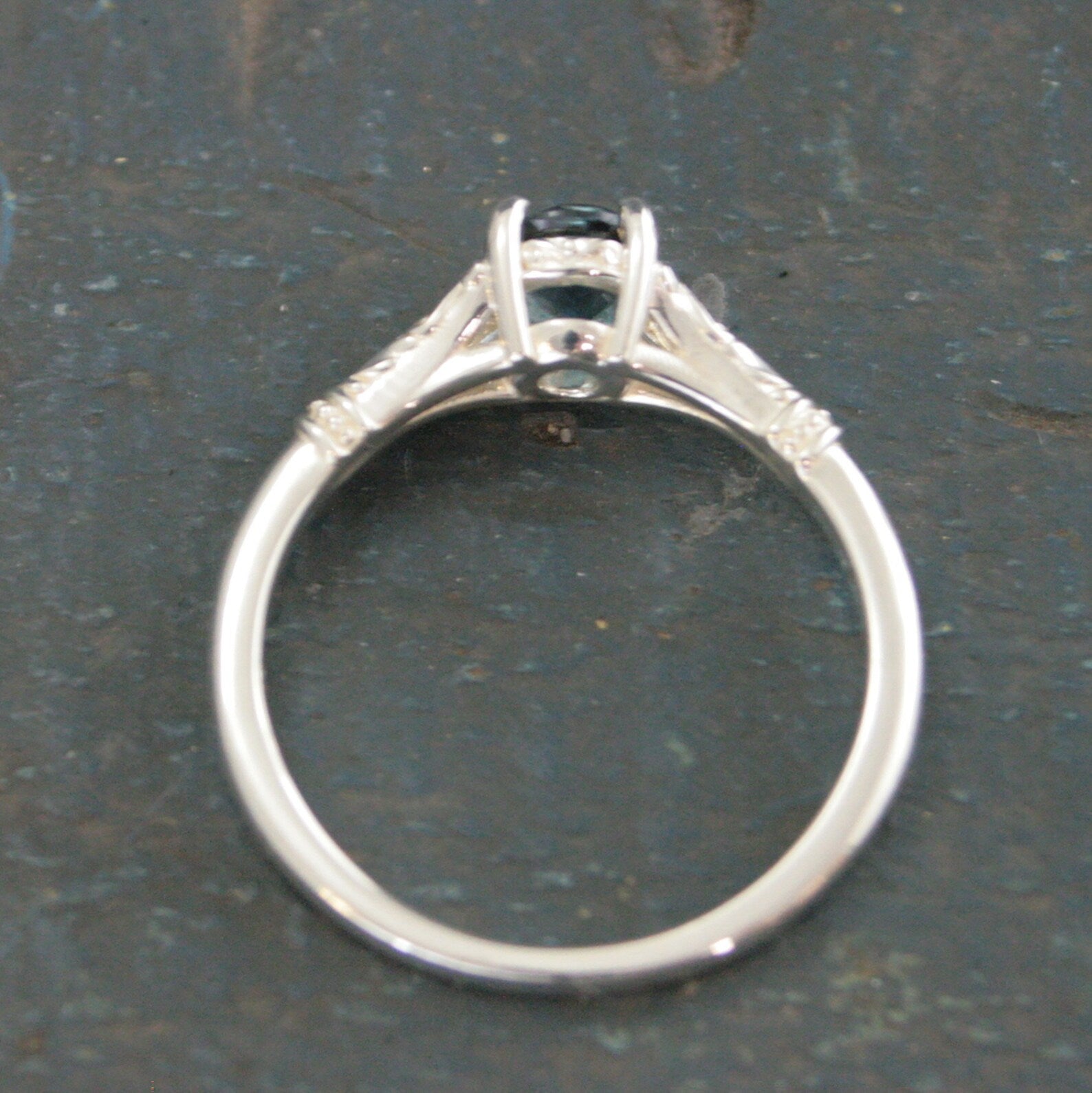 Elsa Birthstone Ring 5mm Stone of Choice Birthstone Jewelry Solid Sterling Silver Gift for Her Sweet Sixteen Ring Promise Ring Blazer Arts
