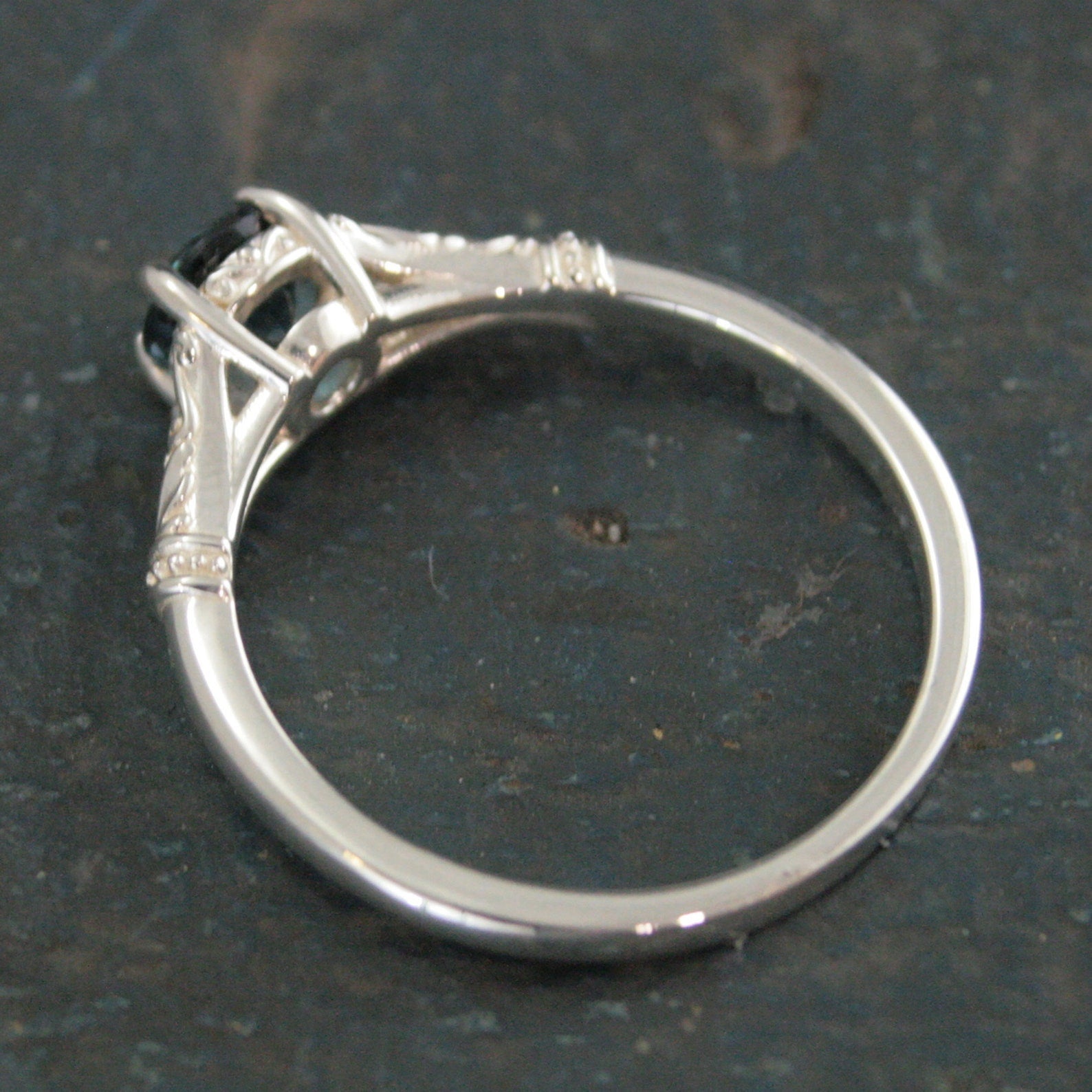 Elsa Birthstone Ring 5mm Stone of Choice Birthstone Jewelry Solid Sterling Silver Gift for Her Sweet Sixteen Ring Promise Ring Blazer Arts
