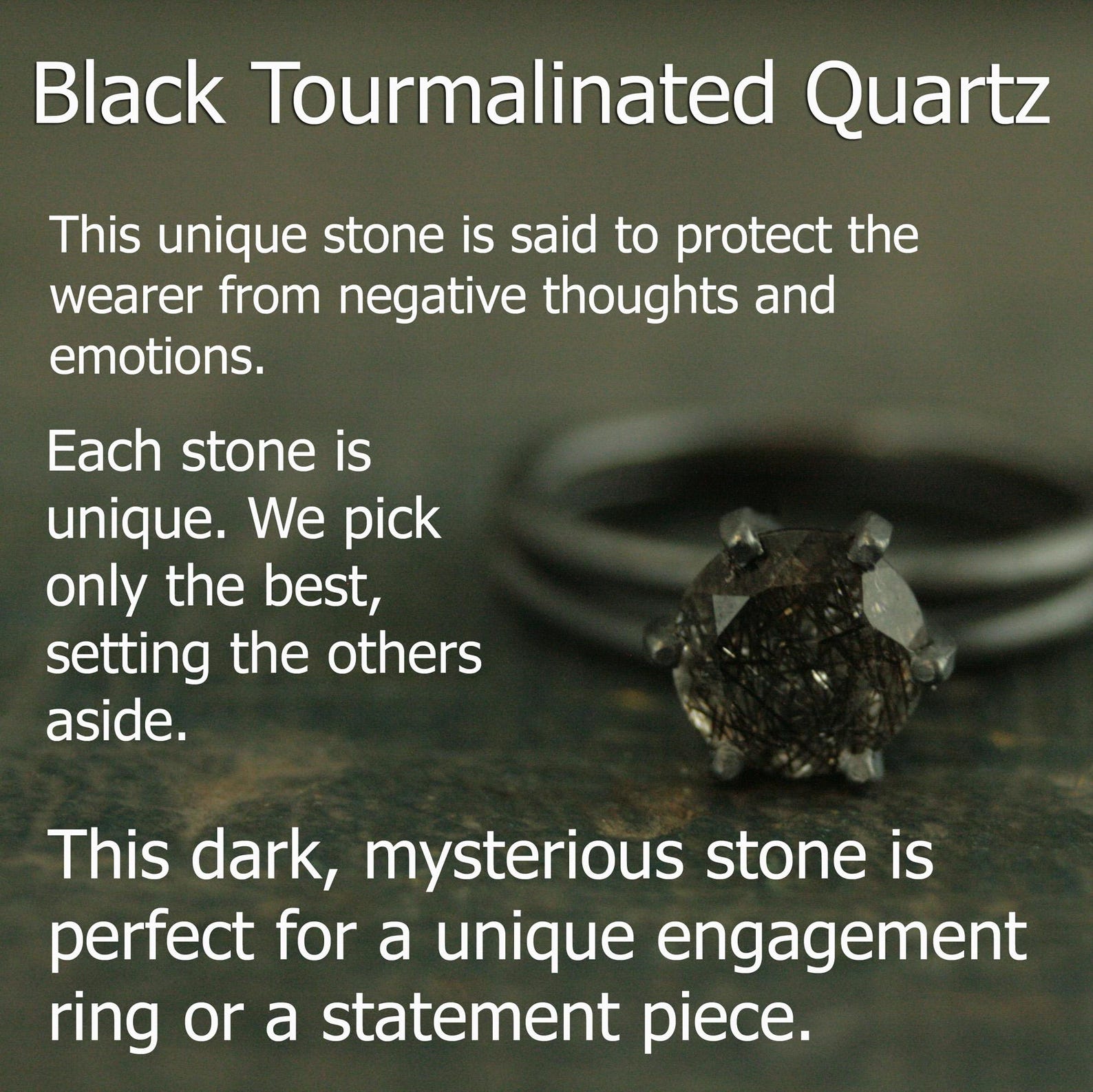 Rutilated Quartz Ring Oval Bypass Ring Black Silver Ring Black Filigree Ring 8x10 Oval Black Tourmalinated Quartz Gothic Swirl Ring