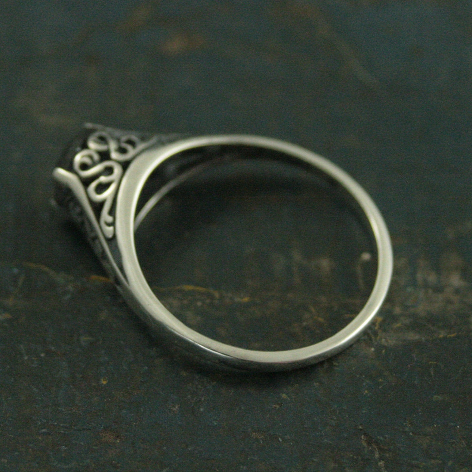 The Cinderella Ring Labradorite Ring Antique Style Ring Silver Vintage Style Filigree Engagement Ring Full Cut Labradorite Ring Promise