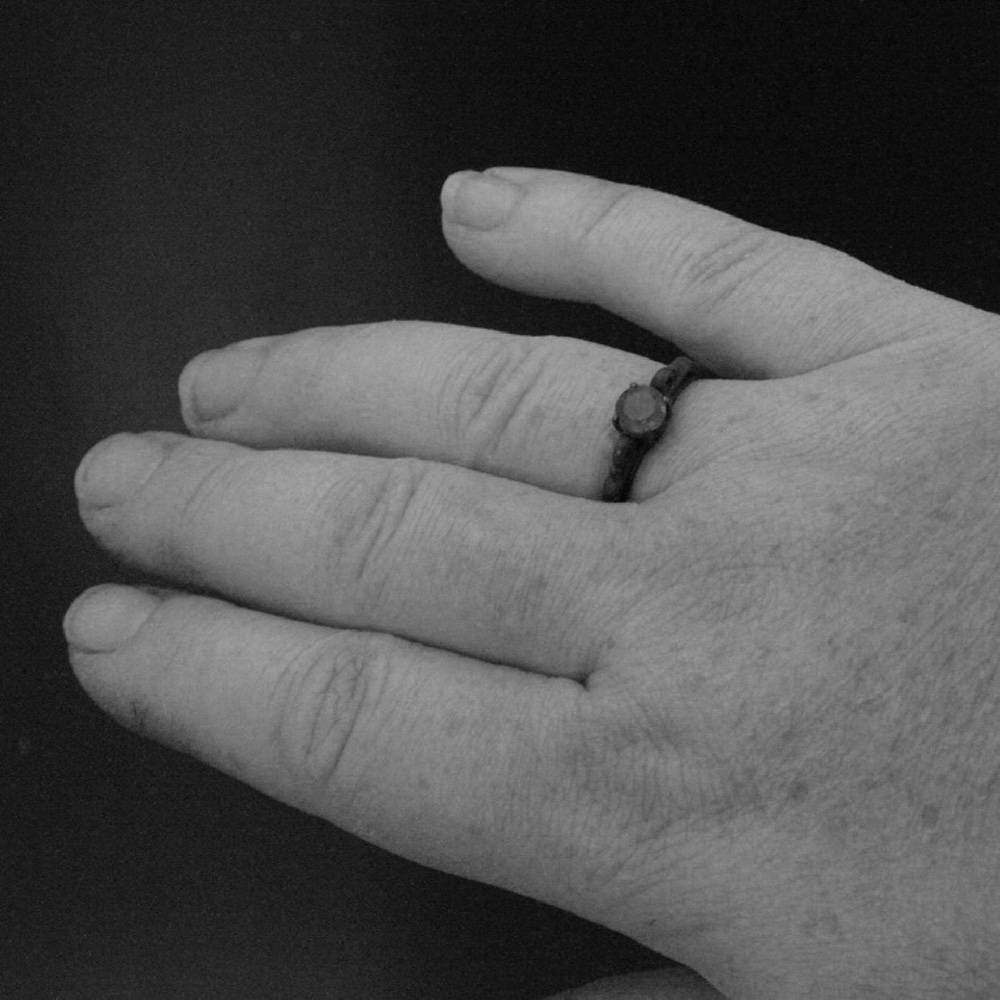 Dark Princess Ring~Black Silver Ring~Labradorite Ring~Faceted Labradorite~Oxidized Silver Ring~Unique Engagement Ring~Unique Promise Ring