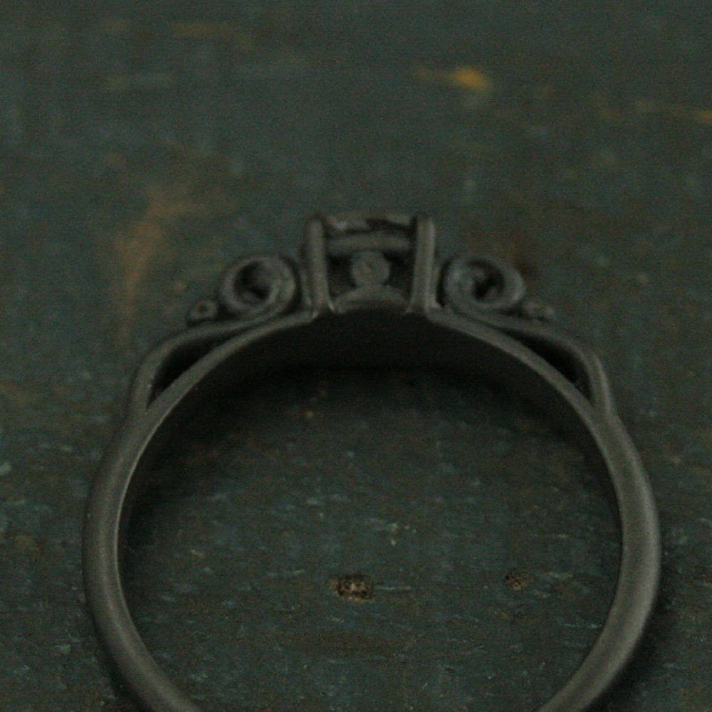 Dark Princess Ring~Black Silver Ring~Labradorite Ring~Faceted Labradorite~Oxidized Silver Ring~Unique Engagement Ring~Unique Promise Ring