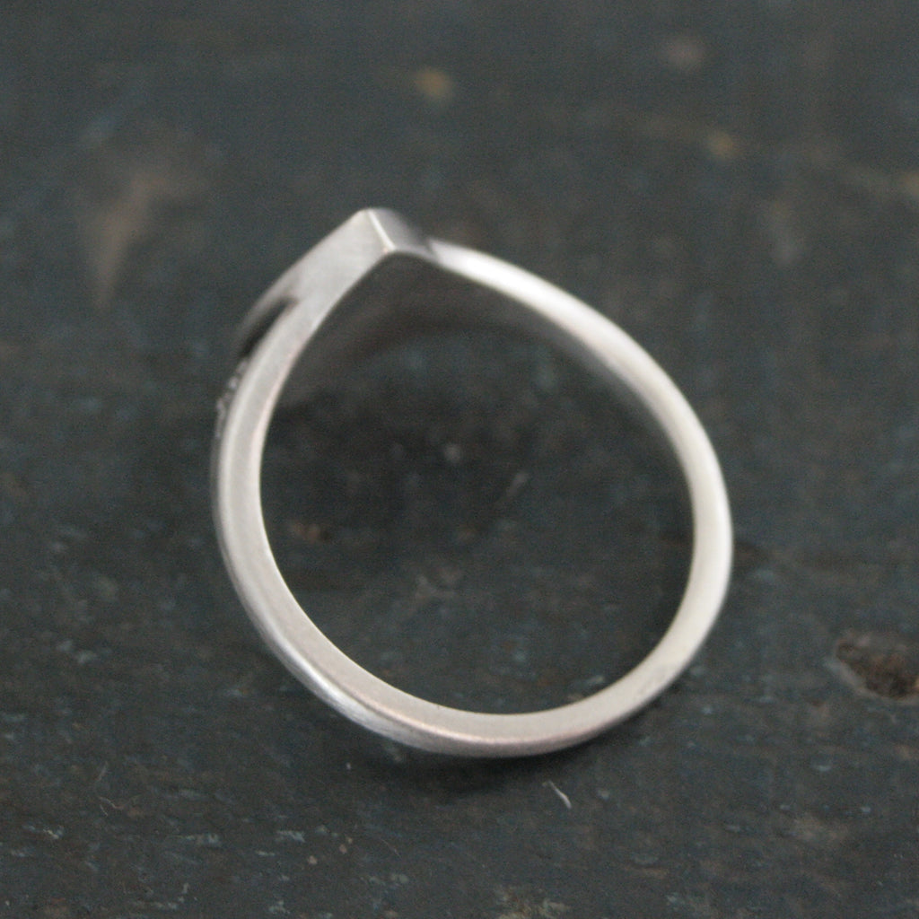 Moonstone Floral Ring Isabela Flower Marquee Silver Ring Encanto Romantic Promise Ring Silver Marquee Moonstone Engagement Ring Art Nouveau