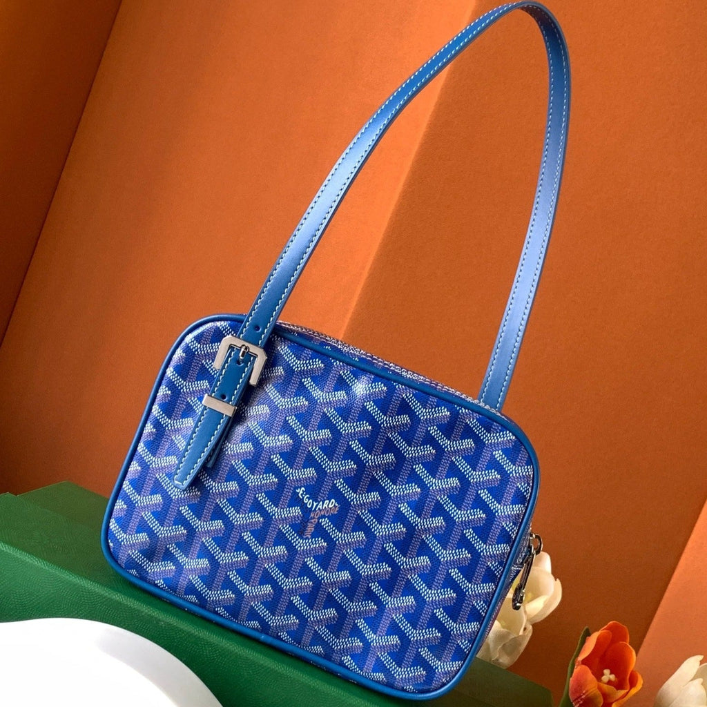 GOYA SECOND-HAND TOAST BAG 21CM SKY BLUE CANVAS