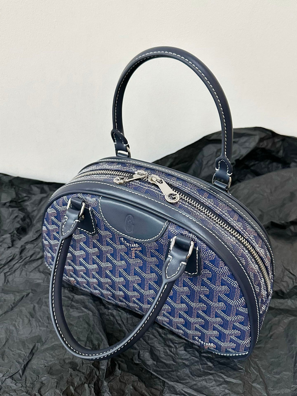 GOYA BOWLING BALL SMALL NAVY BLUE CANVAS